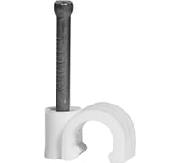 Крепежная скоба для круглого кабеля SORMAT sc 10-14 l45 белая, 20 шт. ФАС SOR 11015 20