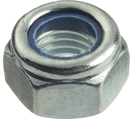 Шестигранные гайки со стопорным кольцом Профикреп DIN985 Zn, М10 40 шт 111160 1