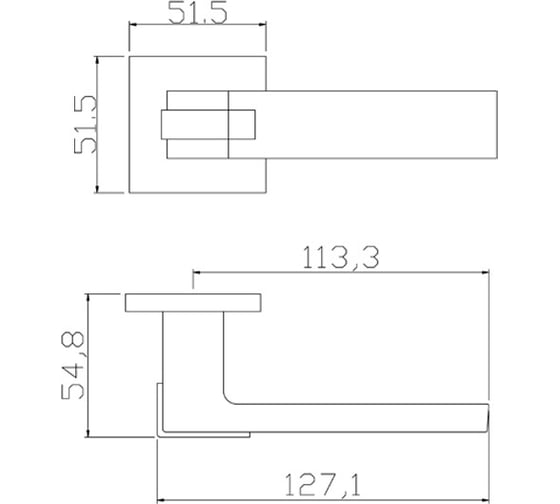 Дверные ручки ADDEN BAU GRACE S-549 BLACK Чёрный 940002023126