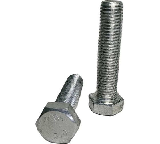Болт с шестигранной головкой R2R полная резьба DIN933, 8.8, цинк, М16x70 (25 шт/уп) 9500-BI03116070Z 1