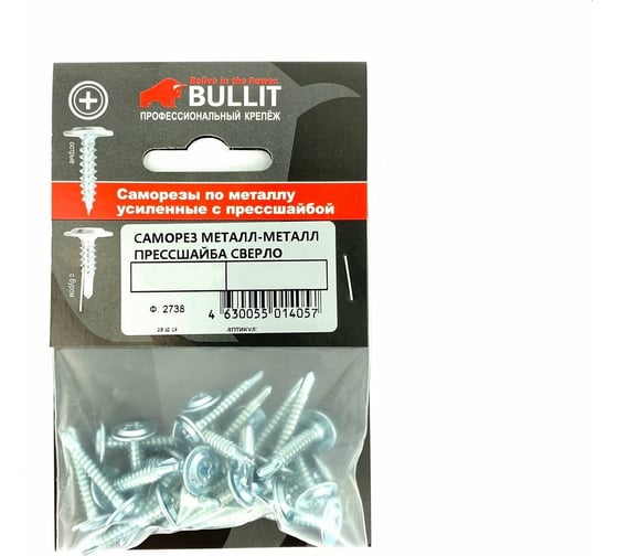 Саморез BULLIT ПШ  сверло, усиленный 4,2х32 25 шт. 14-0019020