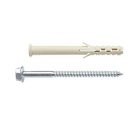 Фасадный усиленный дюбель с шурупом HEX BULLIT KET 10х100 4 шт 14-0014450