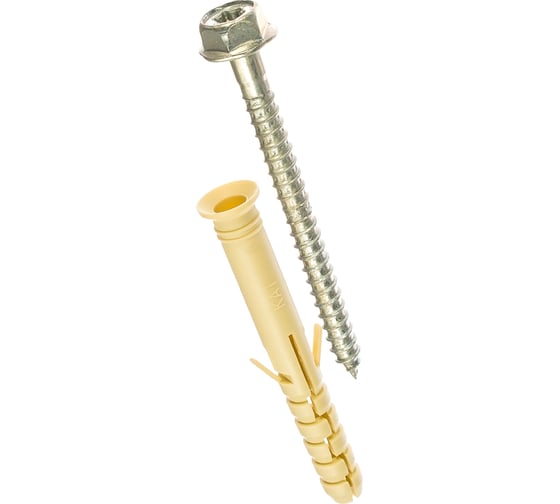 Фасадный усиленный дюбель с шурупом HEX BULLIT KET 10х80 6 шт 14-0014490