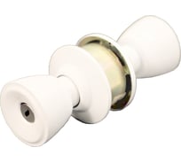 Дверная защелка-ручка Левша NORBEL 591 ET с ключом, белая У4-6833.Б