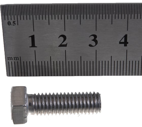 Болт ГОСКРЕП DIN 933 нержавеющий, 8х25 мм, 4 шт. 10-0015280