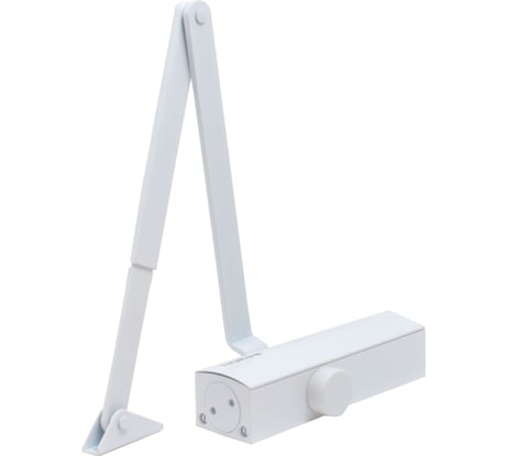 Дверной доводчик БУЛАТ PROFI ДД 802/3 A-W 40-90 кг, белый, морозостойкий 15010