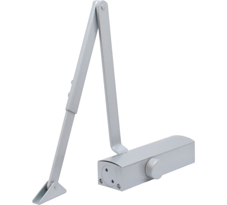 Дверной доводчик БУЛАТ PROFI ДД 802/3 А-S 40-90 кг, серебро, морозостойкий 15008