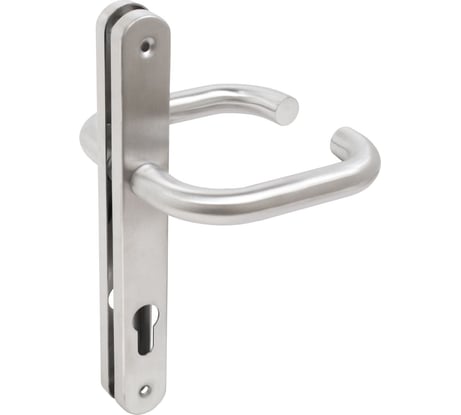 Ручка на планке БУЛАТ РФ 85.30.09НС AISI 304 INOX нержавеющая сталь, д/узкопроф. замков 15464