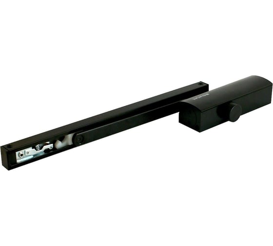Дверной доводчик БУЛАТ PROFI ДД 802/3 AH-B 40-80 кг, черный, морозостойкий, со скользящей тягой 15012