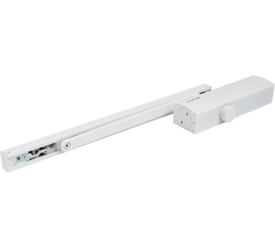 Дверной доводчик БУЛАТ PROFI ДД 802/5 BH-W 25-120 кг, белый, со скользящей тягой, морозостойкий 15649