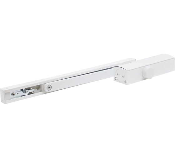 Дверной доводчик БУЛАТ PROFI ДД 802/3 AH-W 40-80 кг, белый, морозостойкий, со скользящей тягой 15013 1