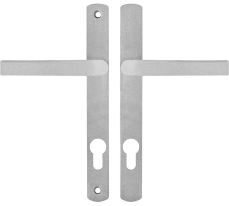 Комплект ручек БУЛАТ узкопроф., РФ 85.25.01.9006 УРАЛ-М серая, м/о 85 мм, "под пальчики" 15999