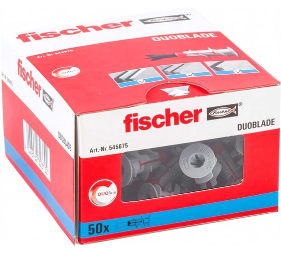 Самосверлящий дюбель для гипсокартона Fischer DUOBLADE 50 шт. 545675