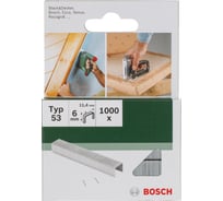 Скобы для степлера Bosch T53 6 мм 1000 шт. 2609255819