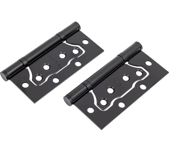 Комплект для межкомнатной двери PAULINIDOR ручки 527-03, защелка 5-45 plastic, петли 2 шт, черный 527-03 5-45 2S BL