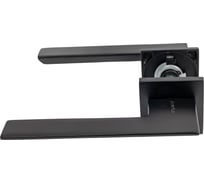 Комплект для межкомнатной двери PAULINIDOR ручки 543-03 slim, защелка 5-45 pl, черный 543-03slim5-45plBL