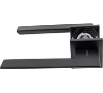 Комплект для межкомнатной двери PAULINIDOR ручки 543-03 slim, сантех. магнитная защелка 5096, завертка AL 03 slim, петли 2 шт, черный 543-03slim5096AL032SBL