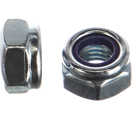 Оцинкованная самоконтрящаяся гайка Стройбат DIN 985 М10 4 шт. 2732108 / 016121