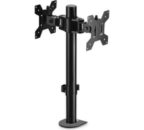 Кронштейн для мониторов ЖК BURO M062 черный, 17"-27", макс. 8 кг, потолочный, поворот и наклон 1174977