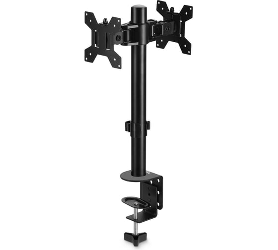 Кронштейн для мониторов ЖК BURO M062 черный, 17"-27", макс. 8 кг, потолочный, поворот и наклон 1174977