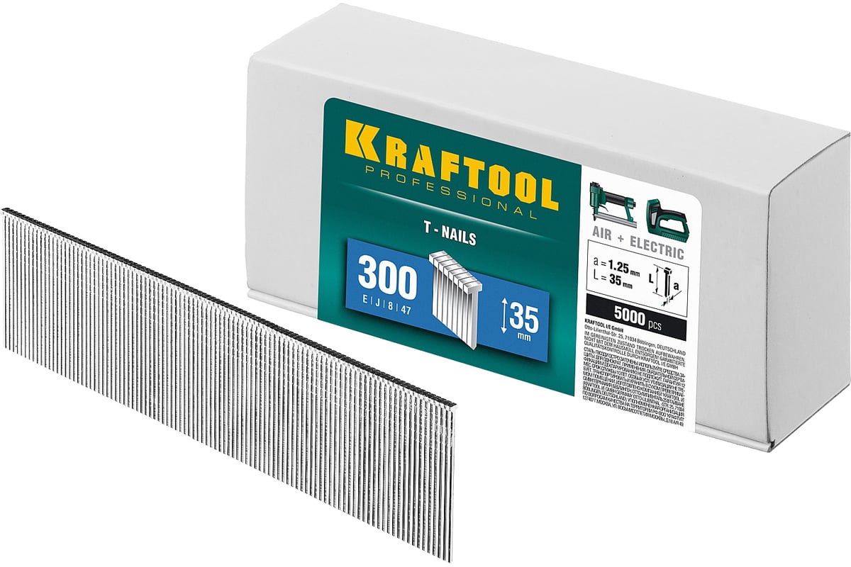  для нейлера KRAFTOOL тип 18GA (47/300/F) 35мм, 5000 шт, 31785-35 .