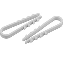 Дюбель-хомут для круглого кабеля ЭРА 19-25 мм белый 100 шт. Б0045083