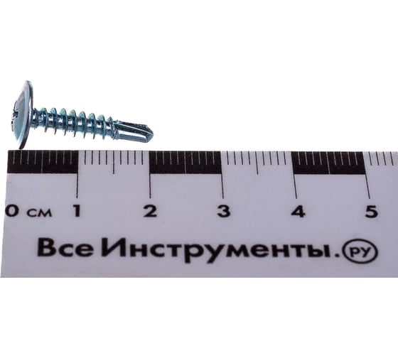 Саморезы Стройбат для тонких пластин с буром оцинкованные 4.2x19 мм 15 шт. 2740223
