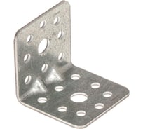 Перфорированная пластина Стройбат угловая усиленная оцинкованная 40x40x40x2 мм 195970