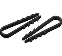 Дюбель-хомут для круглого кабеля Эра 19-25 мм черный Б0045092