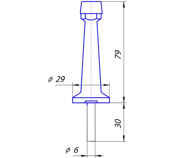 Дверной упор Apecs DS-0015-GM 14422