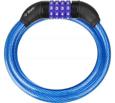 Тросовый кодовый Замок Зубр Профессионал с изменяемым кодом длина троса - 1200 мм d 10 мм 37262-120