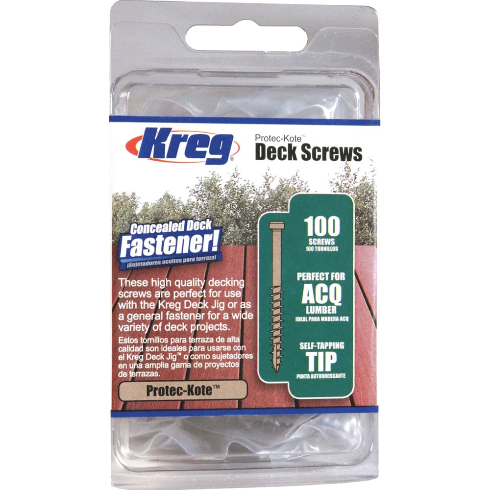 Шурупы Kreg Protec-Kote для Deck Jig 50.8 мм 100 шт. SDK-C2W-100-INT ...