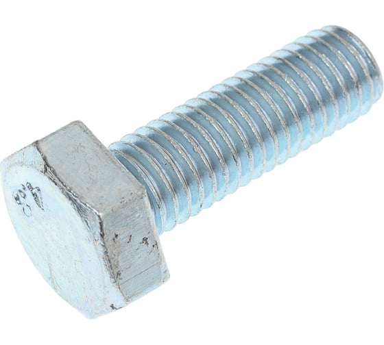 Болт Доброга М10x30 мм, цинк, к.п. 4.8, DIN 933, 5 шт. ТД-00009483