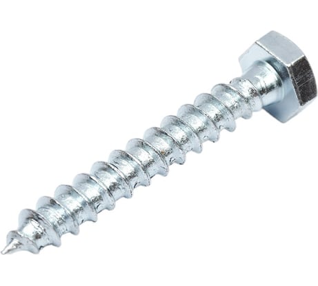 Шурупы с шестигранной головкой Доброга 6x40 мм, цинк, 100 шт. ЦБ-00028277