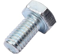 Болт Доброга М6x12 мм, цинк, к.п. 4.8, DIN 933, 10 шт. ЦБ-00020755