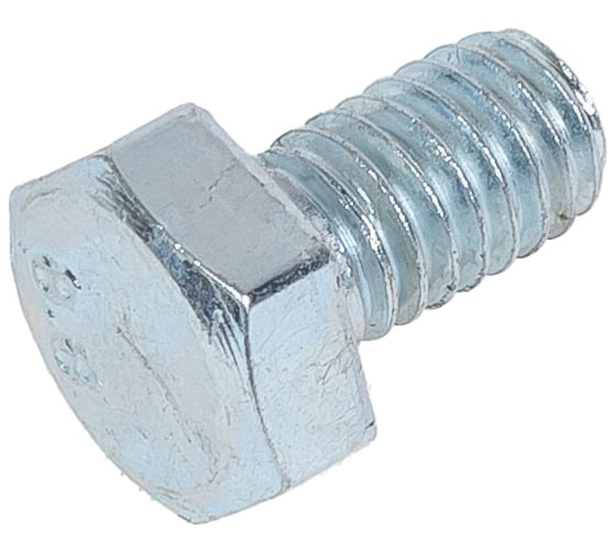 Болт Доброга М6x10 мм, цинк, DIN 933, 10 шт. ЦБ-00020757