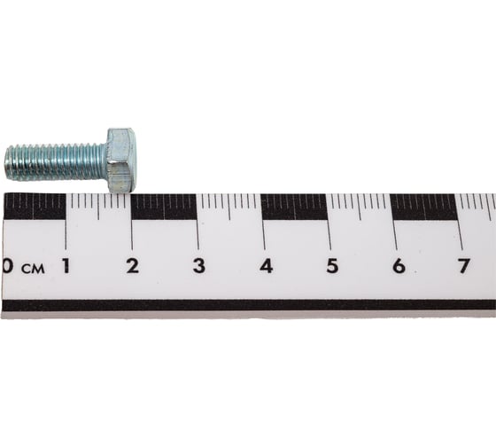 Болт Доброга М6x16 мм, цинк, DIN 933, 10 шт. ЦБ-00020756