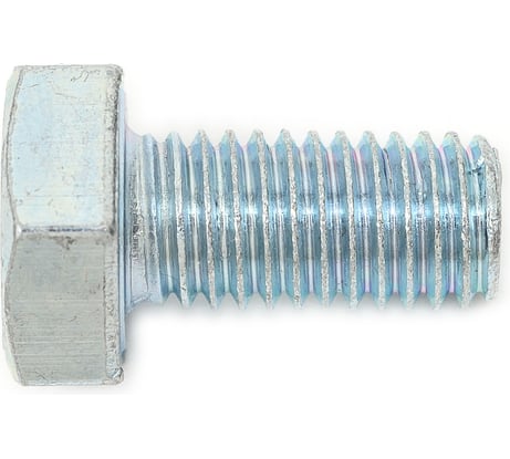 Болт Доброга М10x20 мм, цинк, к.п. 4.8, DIN 933, 5 шт. ЦБ-00020770