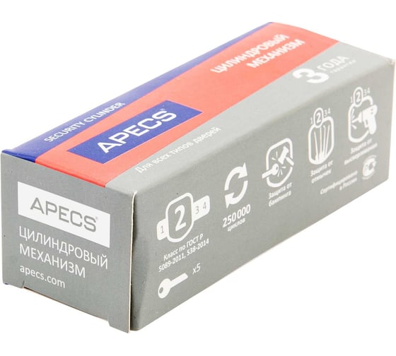 Цилиндровый механизм Apecs SC-100-Z-NI 100-Z-CR 11655