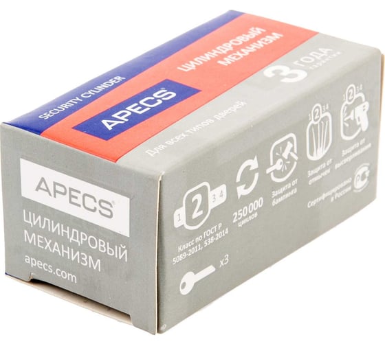 Цилиндровый механизм Apecs SC-60(3)-G 2324