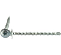 Саморезы Стройбат для тонких пластин с буром оцинкованные 4.2x50 мм 100 шт. 005091