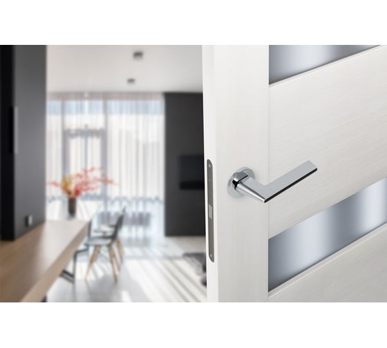 Дверные ручки ADDEN BAU RIVER S-486 CHROME / BLACK Хром 940002023093