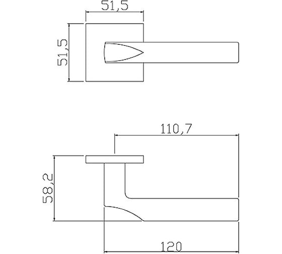 Дверные ручки ADDEN BAU SHELF S-559 BLACK Чёрный 940002023096