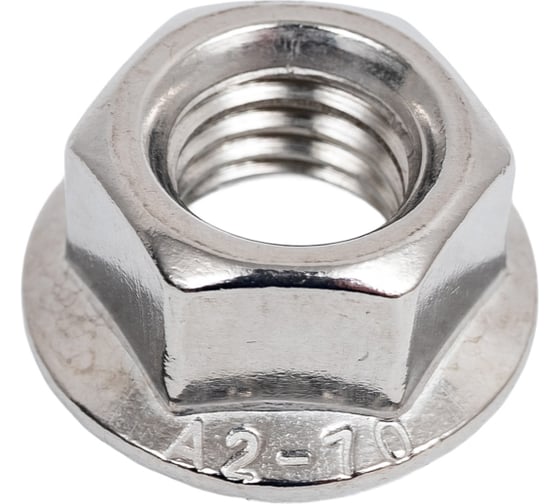 Гайка шестигранная с фланцем и насечками Insparion DIN 6923, нерж. а2, M12 (2шт) С1-00001715