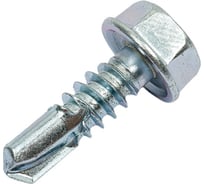 Кровельный саморез КРЕП-КОМП цинк 7мкм, без шайбы, 6,3х19 400шт скбш6319ф