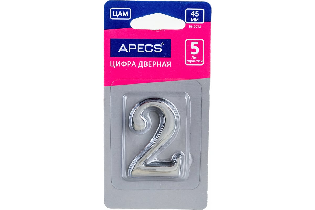 Дверная цифра APECS DN-01-2-Z-CR 19010 - выгодная цена, отзывы,  характеристики, фото - купить в Москве и РФ