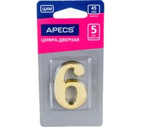 Дверная цифра APECS DN-01-6-Z-G 19004