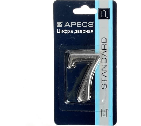 Дверная цифра APECS DN-01-7-Z-CR 19015