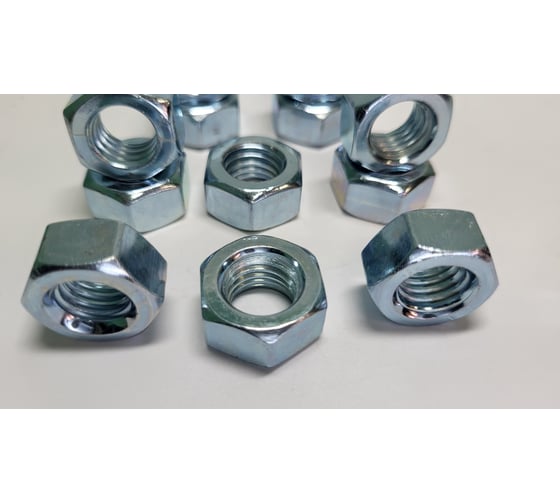 Гайка шестигранная R2R din 934, к.п. 8, цинк, м12, 10 шт. 9700-Gk052120Z