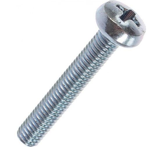 Винт с полуцилиндрической головкой R2R din 7985, 4.8, цинк, шлиц ph, pz, m8x40 (упаковка 100 шт) 9600-Vn016080040Z 1